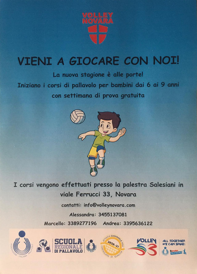 AI NOSTRI PICCOLI PALLAVOLISTI: SI RICOMINCIA!